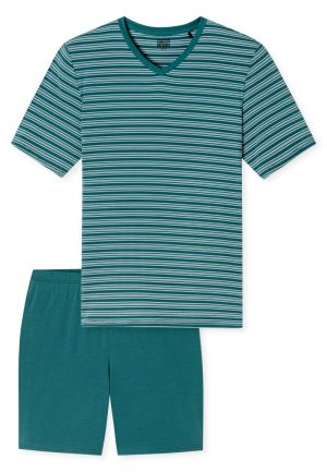 Korte pyjama Long Life Soft GROEN
