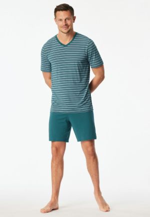 Korte pyjama Long Life Soft GROEN