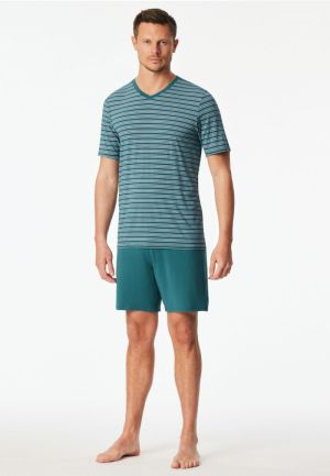 Korte pyjama Long Life Soft GROEN