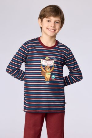 Pyjama gestreept DARK BLUE