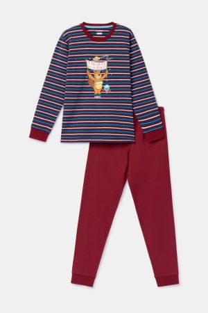 Pyjama gestreept DARK BLUE